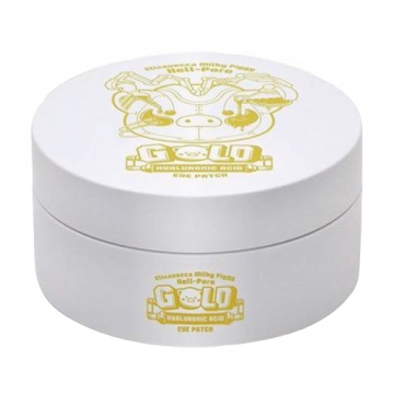 Златен хиалуронов киселинен пластир за очи от Елисавека с млечно прасе