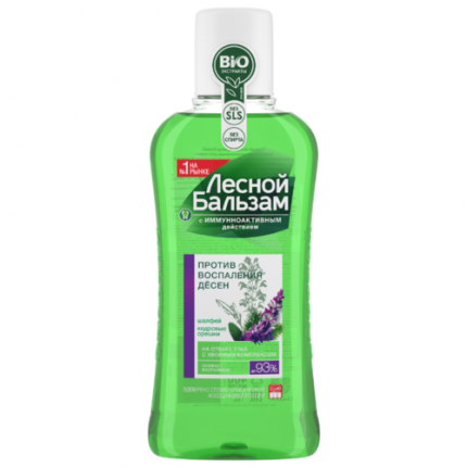 Изплакване с горски балсам За заболяване на венците