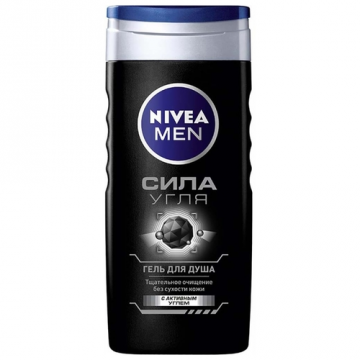 Душ гел Nivea Men Power на въглен