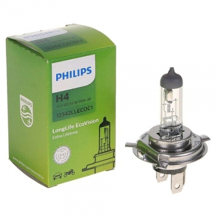 Philips LongLife EcoVision 12342LLECOC1 H4 60 / 55W