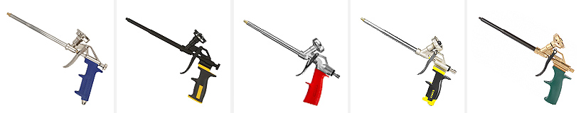 Рейтинг на най-добрите пистолети за пяна