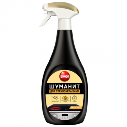  Препарат за премахване на грес Bagi Shumanit за стъклокерамика