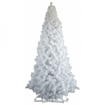 Зелени дървета Смърч Rublevskaya Delux бял