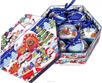 Mister Christmas Papier-mache 7,5 см 7 бр