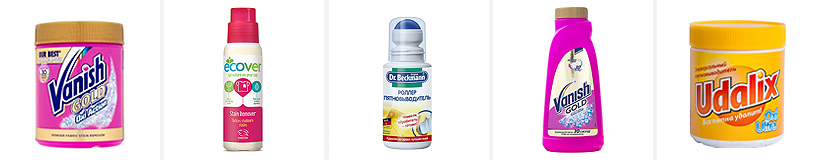 Рейтинг на най-добрите средства за премахване на петна